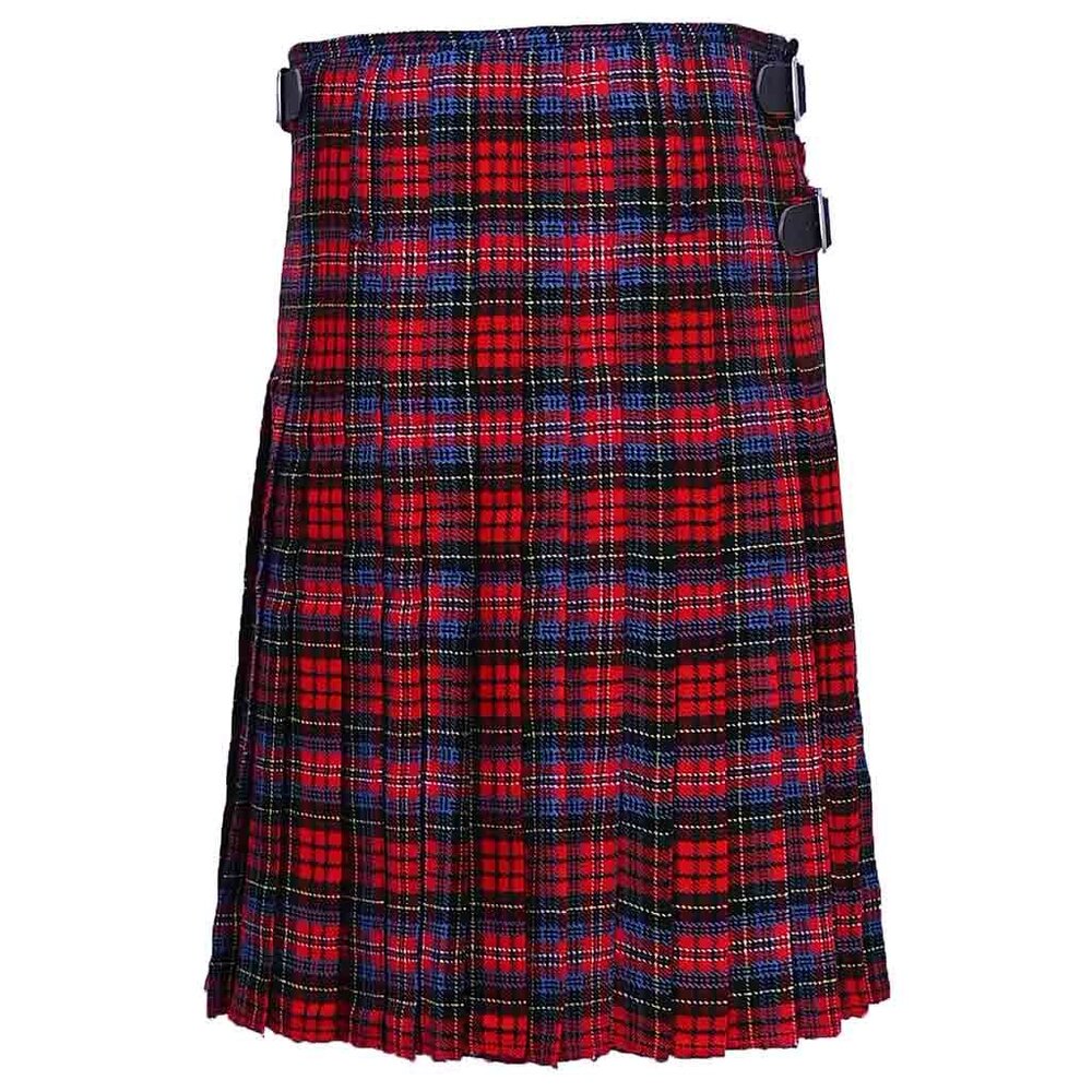 Tartan Kilt MacPherson 8 Yards Scottish Men’s Highland Dress